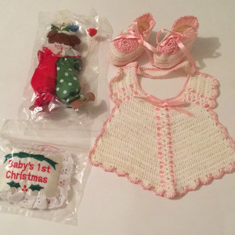 RUSS Vintage Baby First Christmas Set NEW